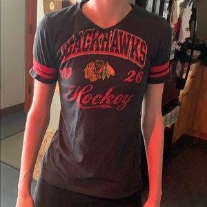 black hawks t shirt